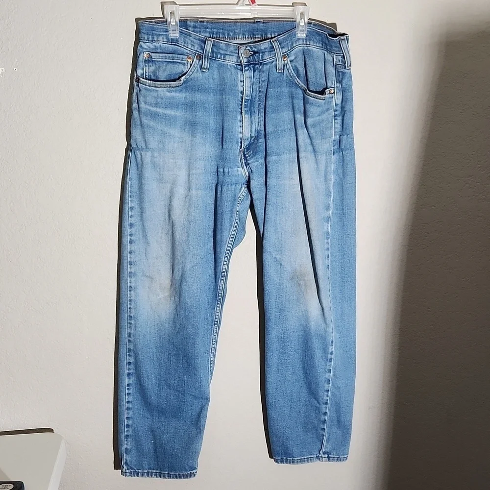 Levis Jean Mens 38 X 28 Actual Tag Shows 30 Spots Stretch Work see measuments